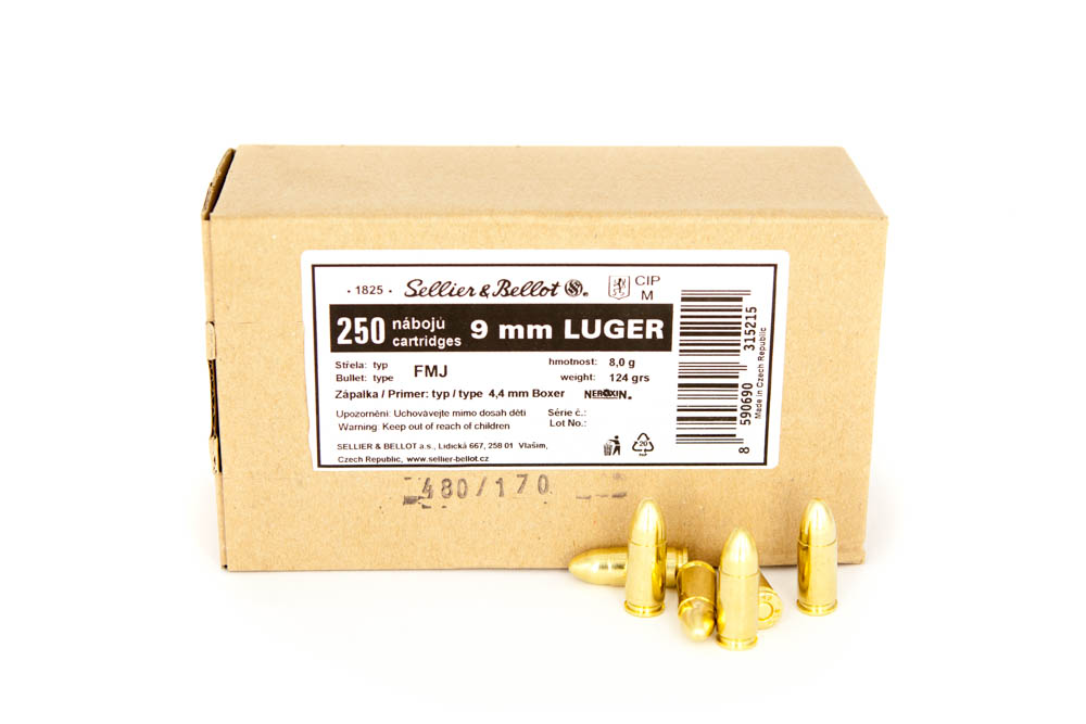 Sellier & Bellot Qualitätsmunition 9mm Para / Luger Sellier & Bellot Qualitätsmunition 9mm Para / Luger