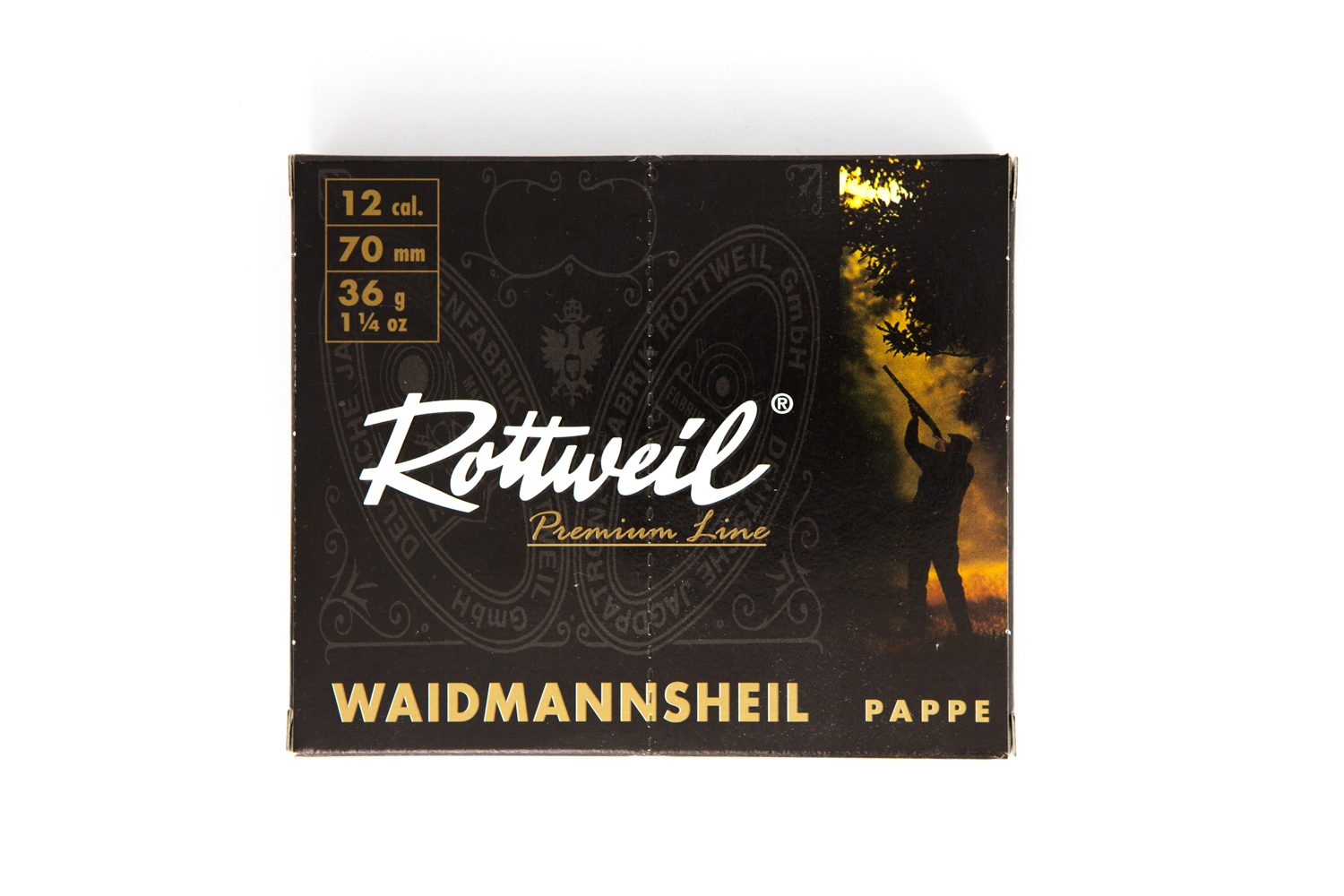 Rottweil 12/70 3,5mm Waidmannsheil Pappe