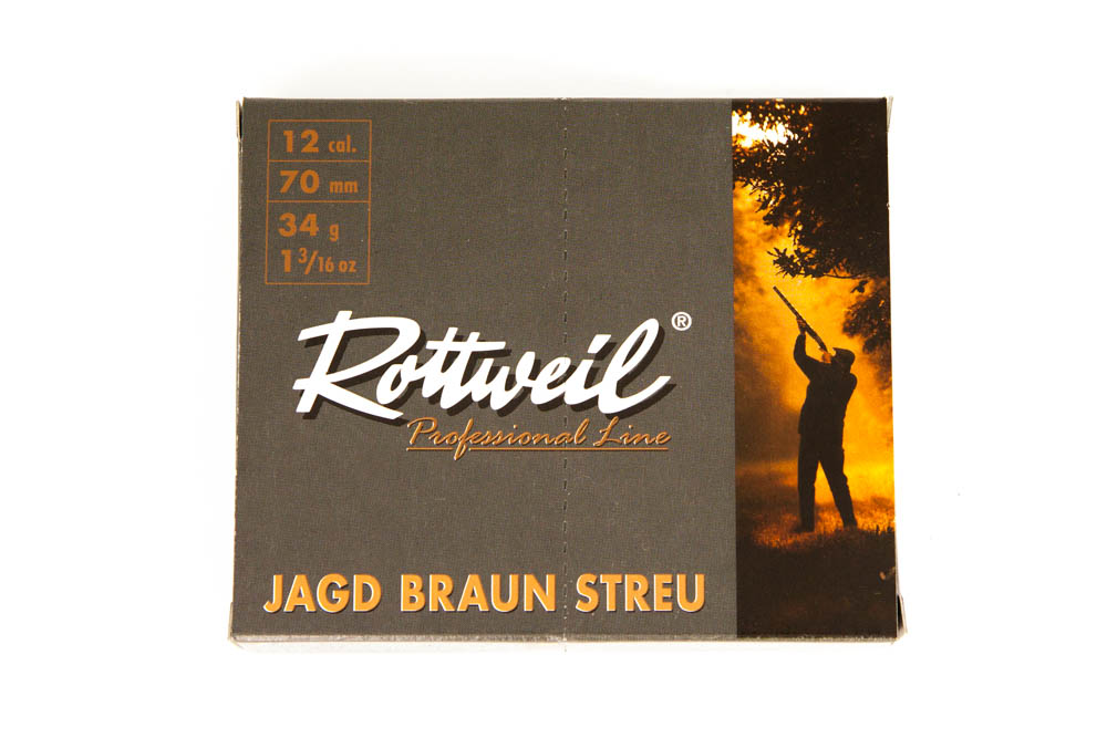 Rottweil 12/70 2,7mm Jagd Braun Streu Rottweil 12/70 2,7mm Jagd Braun Streu