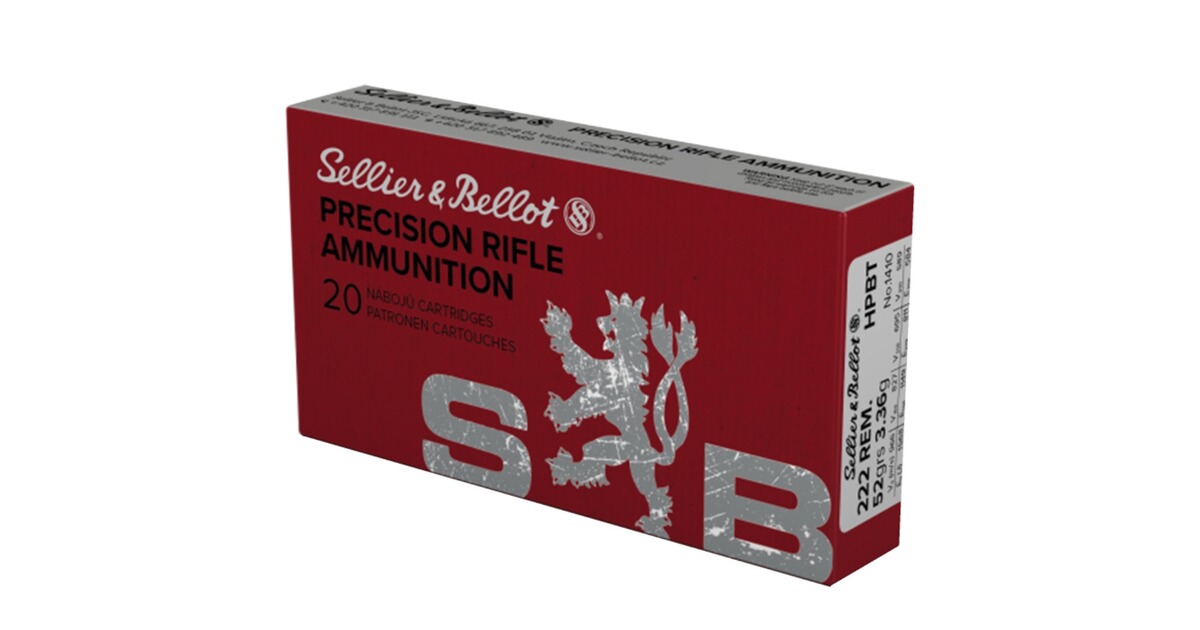 S&B Matchpatronen .223 Rem. HPBT 52grs S&B Matchpatronen .223 Rem. HPBT 52grs