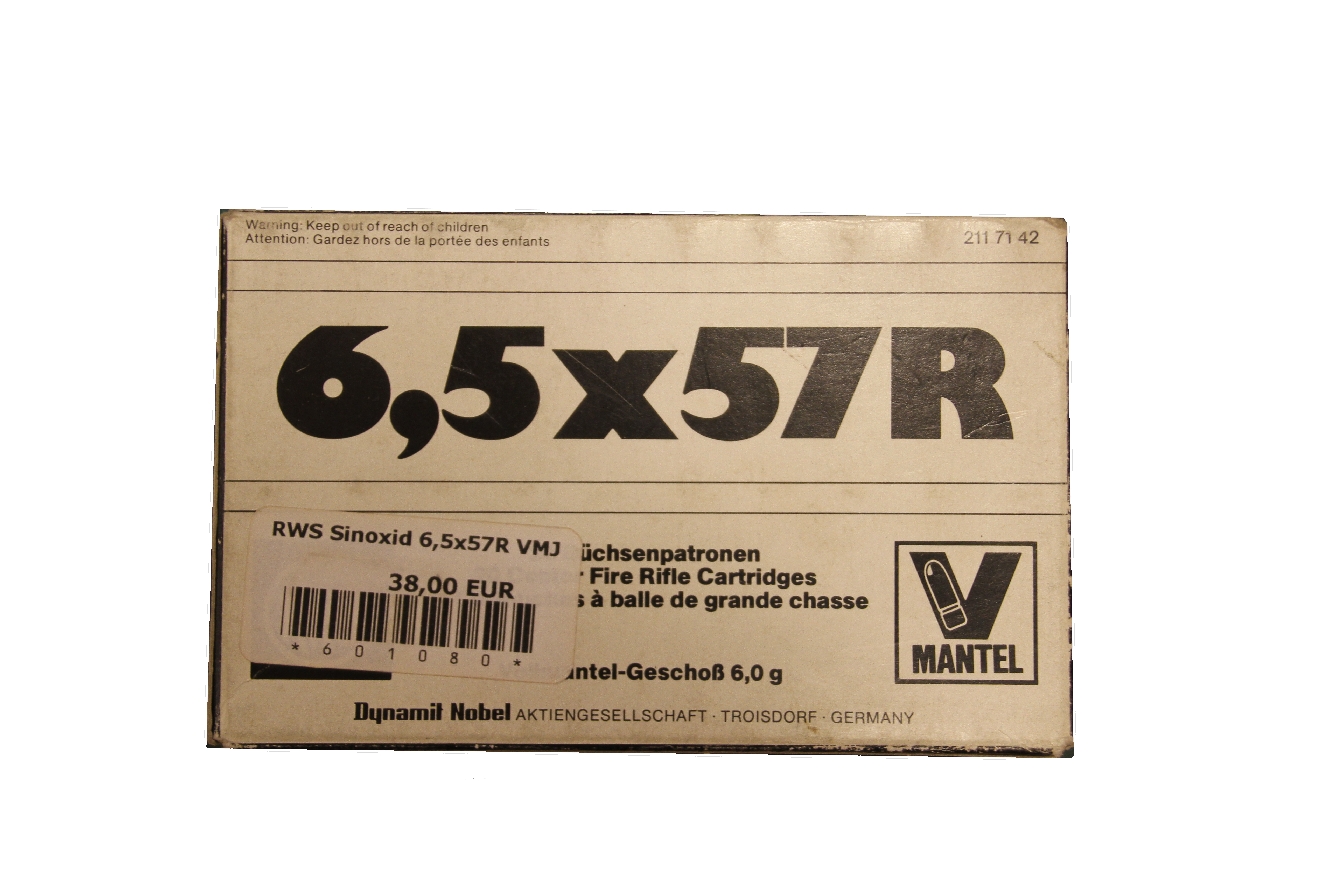 RWS 6,5x57 R VM 6,0g RWS 6,5x57 R VM 6,0g