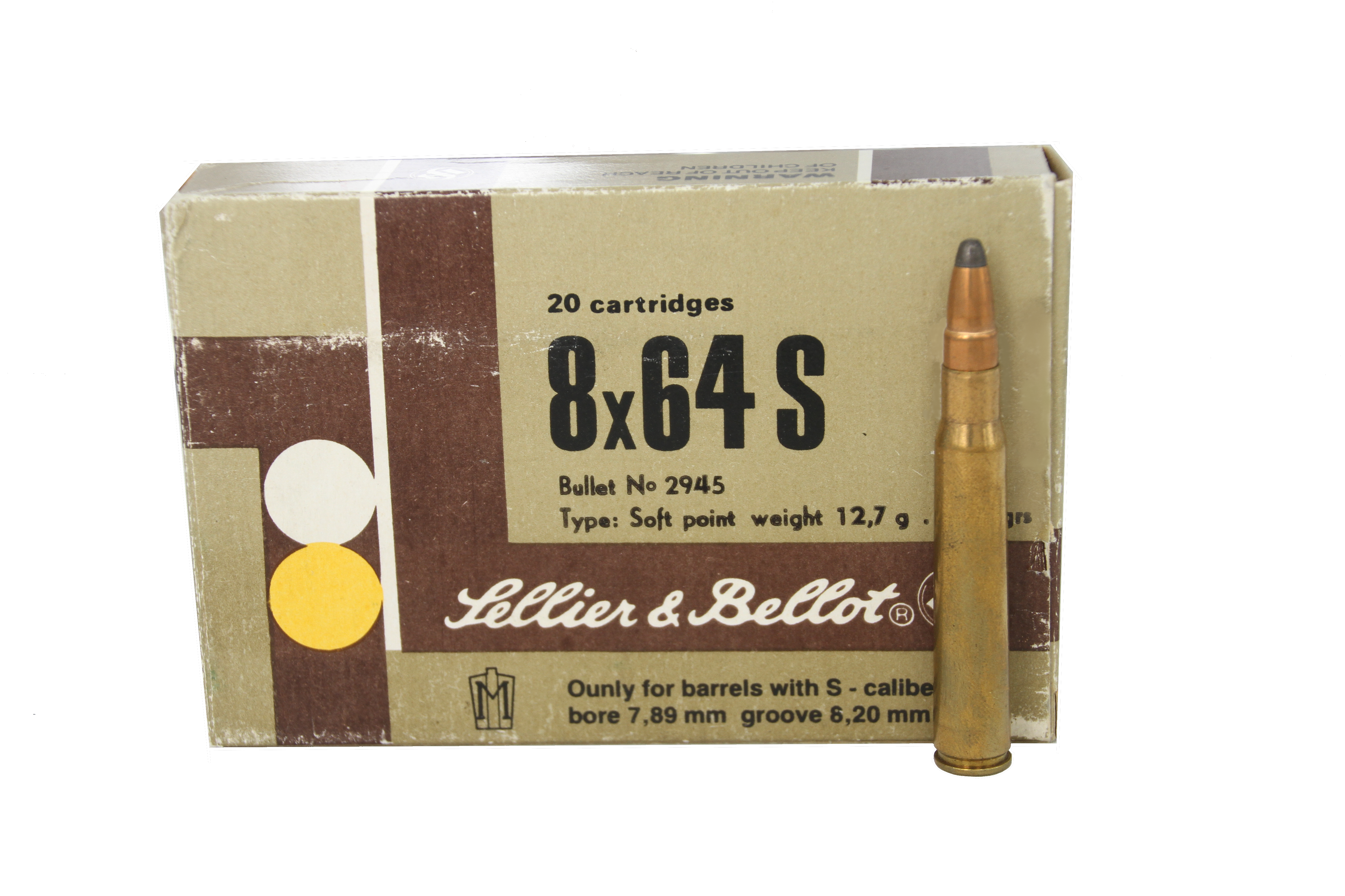 S&B 8x64 S TM 12,7g/196grs S&B 8x64 S TM 12,7g/196grs