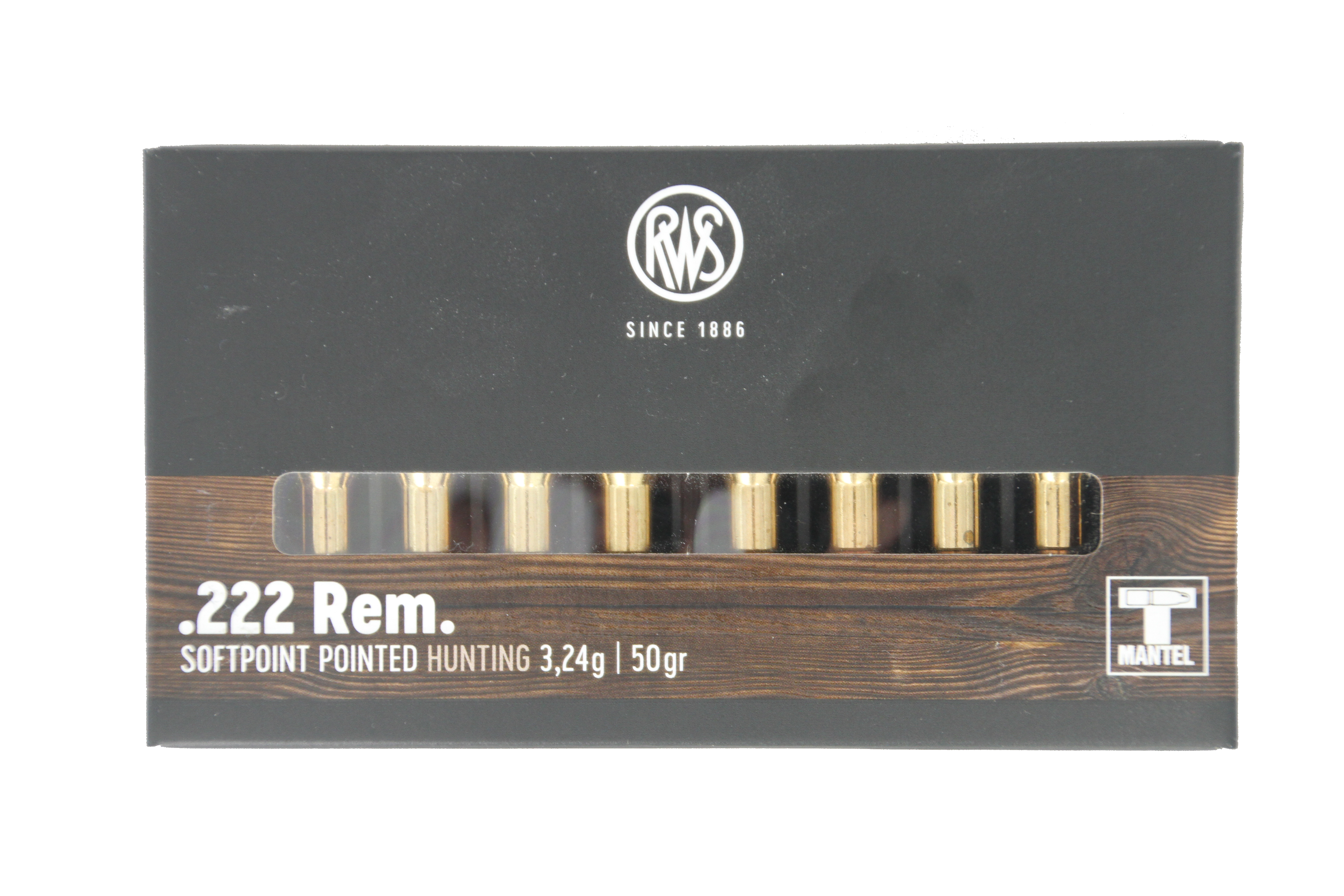 RWS .222 Rem.TM 3,24g/50grs RWS .222 Rem.TM 3,24g/50grs
