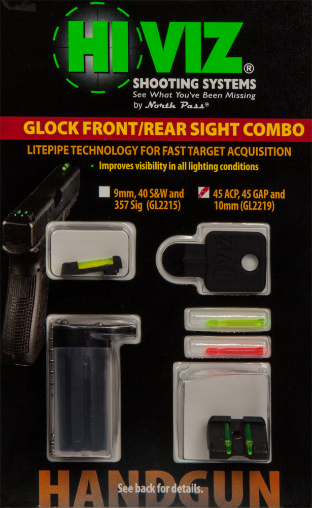 HI VIZ Front Rear Sight Glock HI VIZ Front Rear Sight Glock
