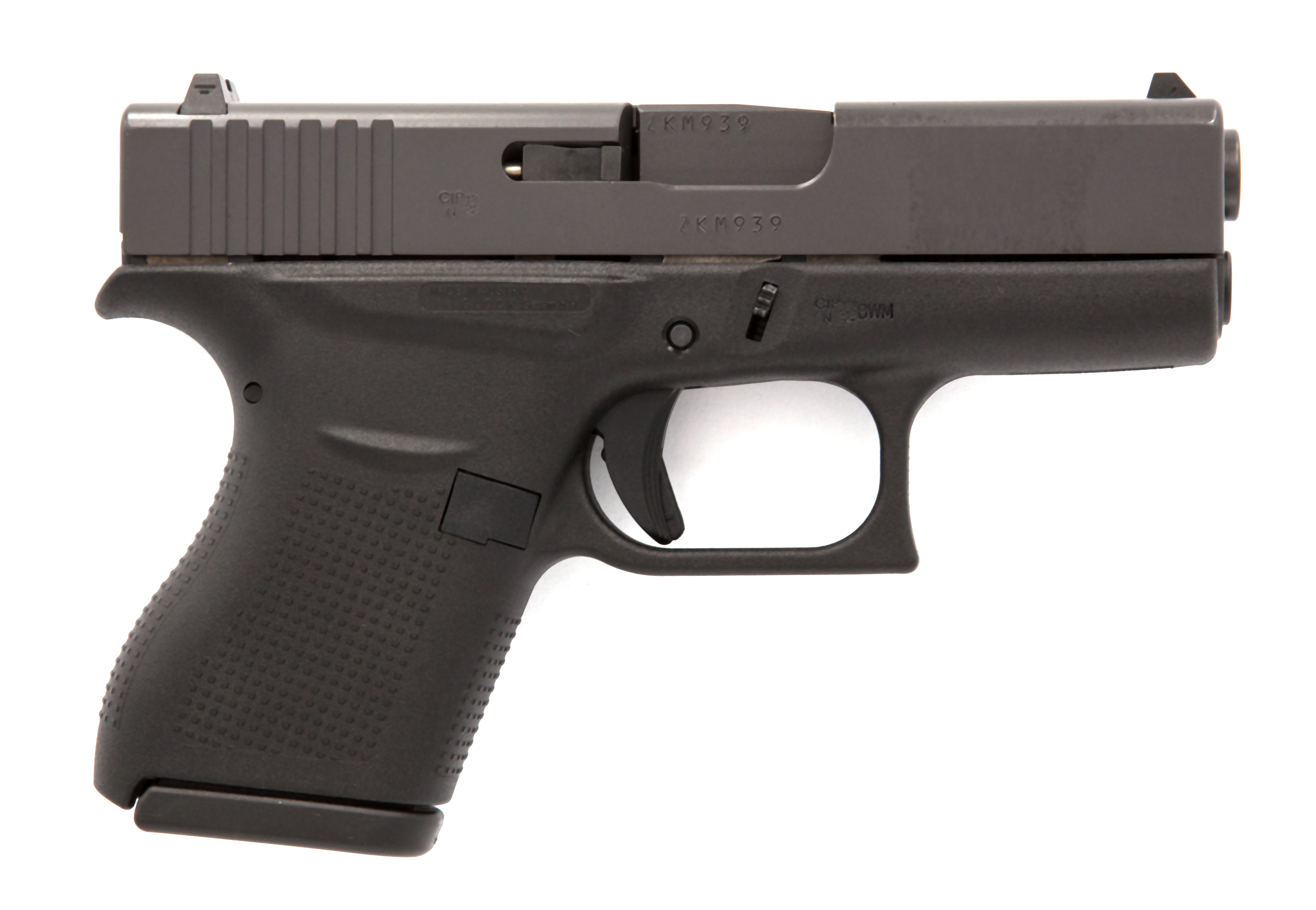 Glock 43 9mm Luger Pistole