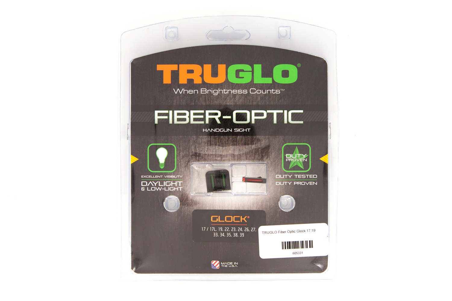 TRUGLO Fiber Optic Glock TRUGLO Fiber Optic Glock