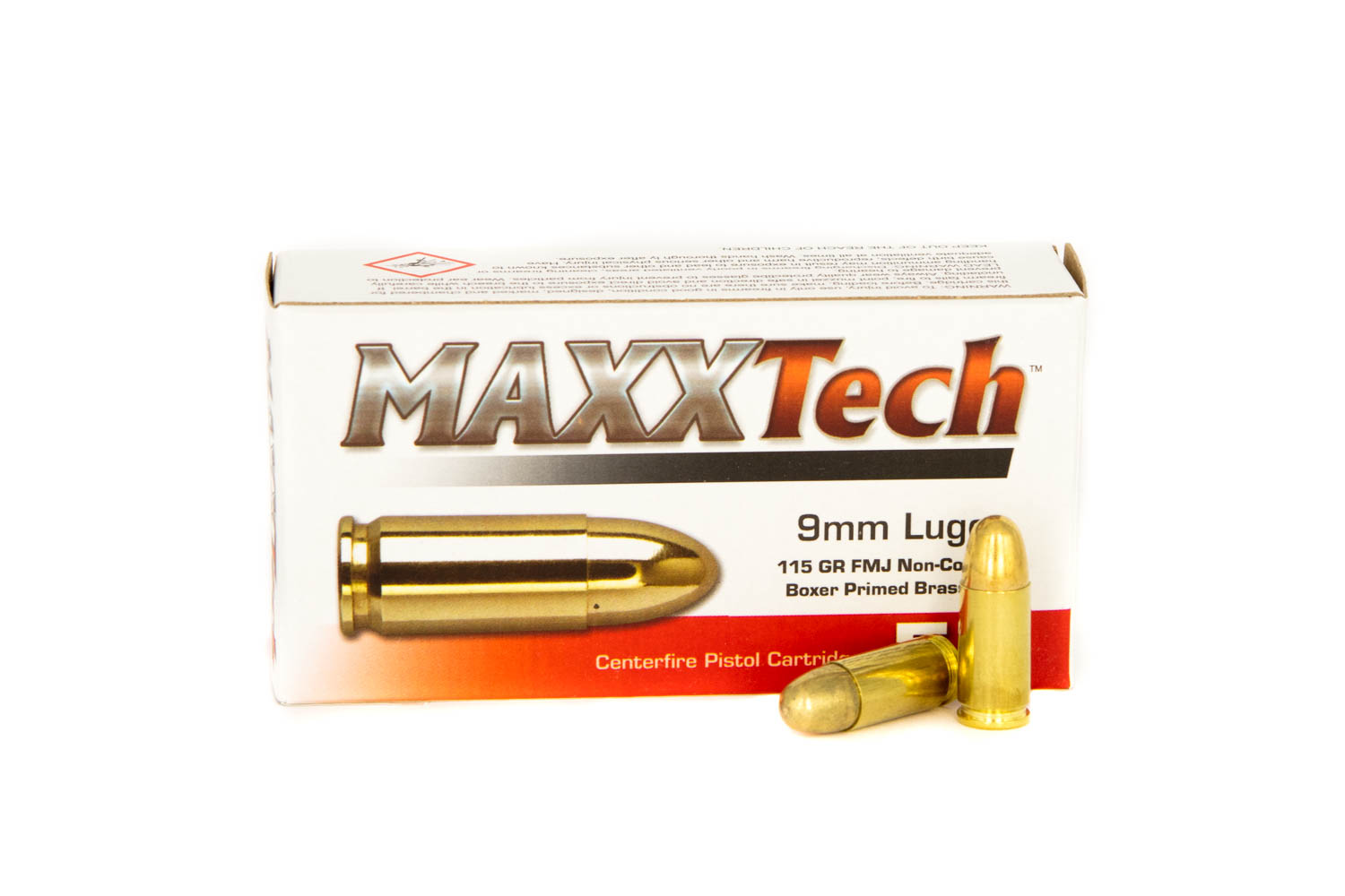Maxxtech 9mm Para 115gr FMJ Maxxtech 9mm Para 115gr FMJ
