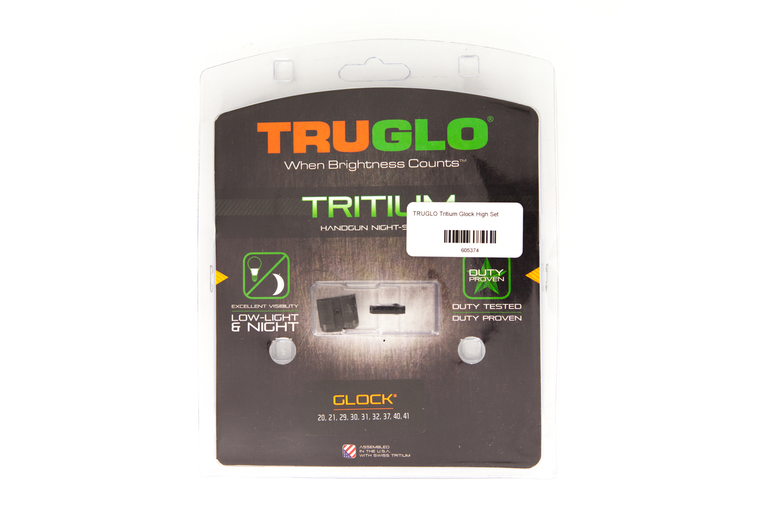 TRUGLO Tritium Glock High Set