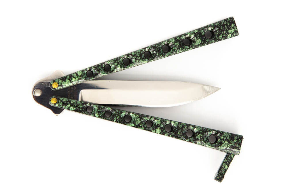 Herbertz Butterflymesser Hammerschlag grün Herbertz Butterflymesser Hammerschlag grün
