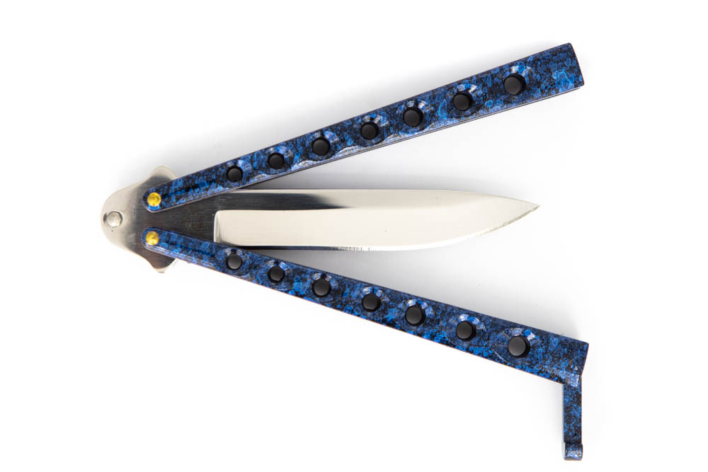 Herbertz Butterflymesser Hammerschlag blau Herbertz Butterflymesser Hammerschlag blau