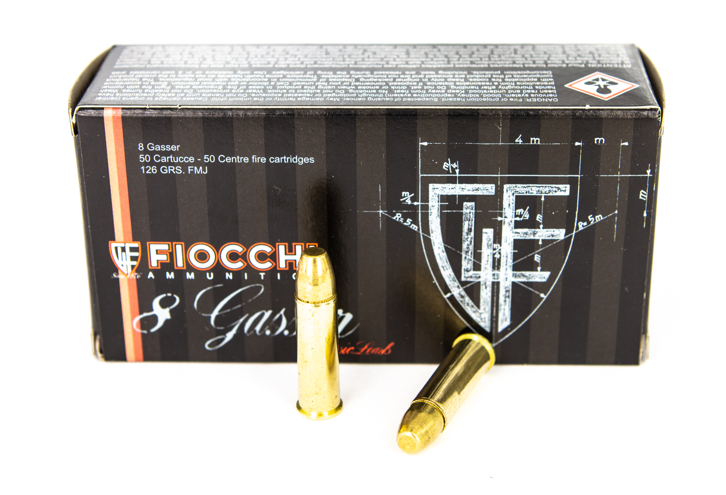 Fiocchi 8mm Gasser 126grs VM