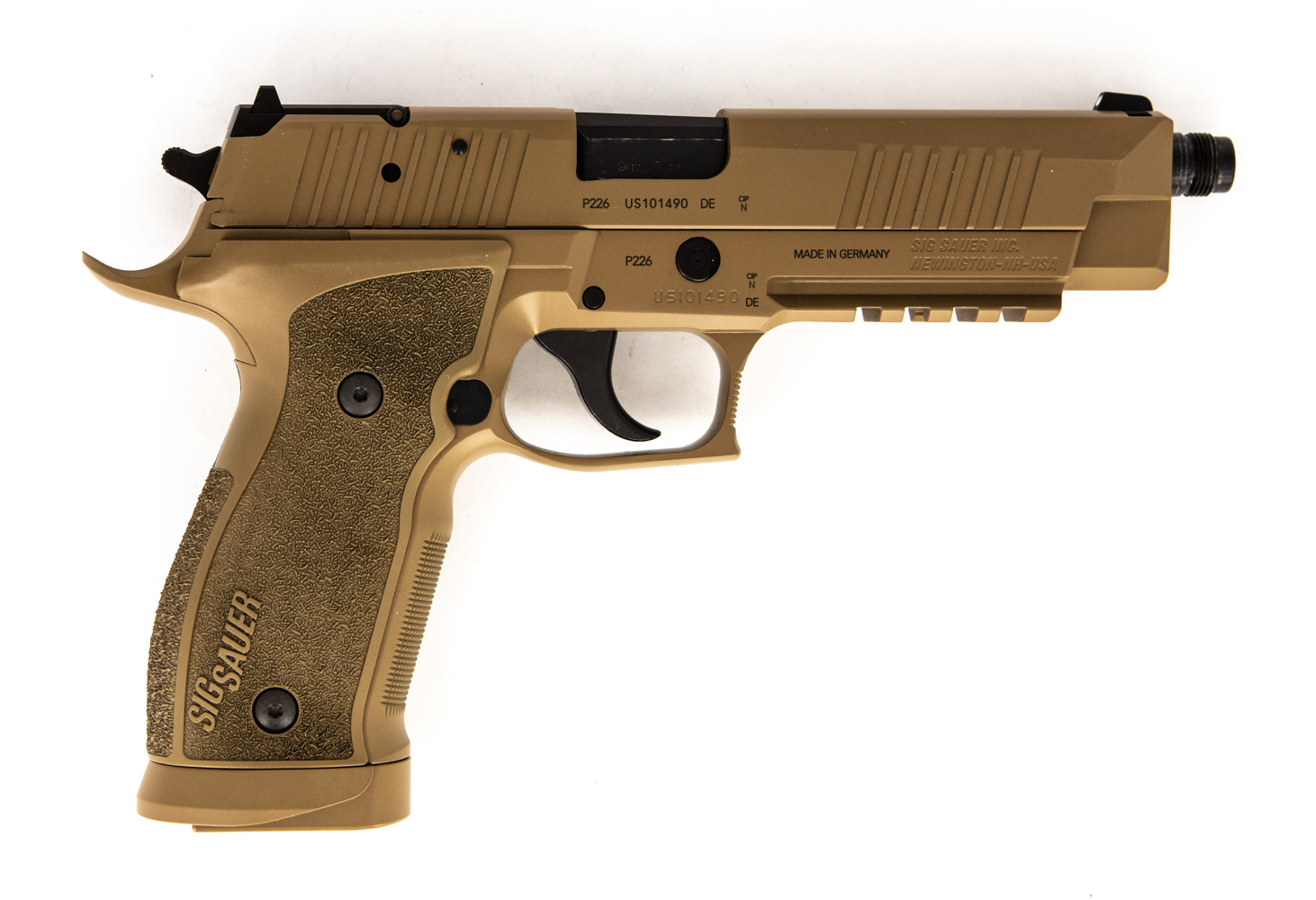 Sig Sauer X-Five Tactical SA/DA FDE mit Gewindelauf Sig Sauer X-Five Tactical SA/DA FDE mit Gewindelauf