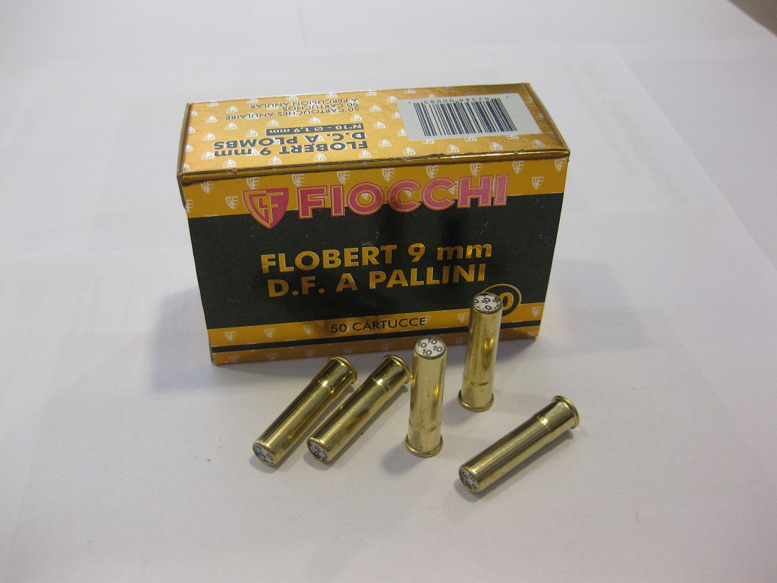 Fiocchi 9mm Flobert Doppel-Schrot 1,9mm Fiocchi 9mm Flobert Doppel-Schrot 1,9mm