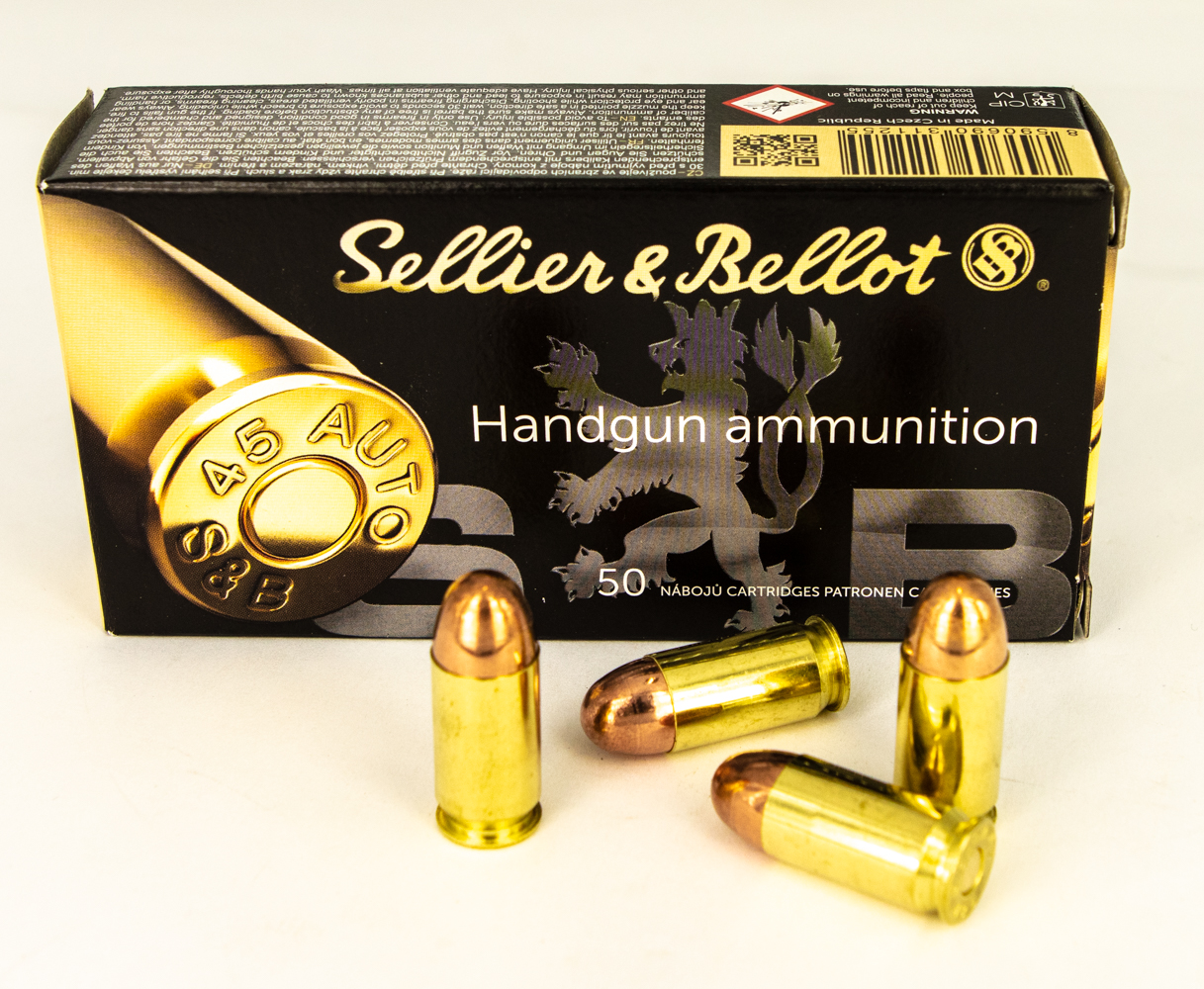 S&B .45 ACP 230 grs VM 50er . S&B .45 ACP 230 grs VM 50er .