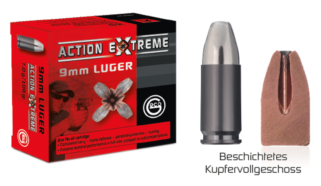 Geco 9mm Luger Action Extreme