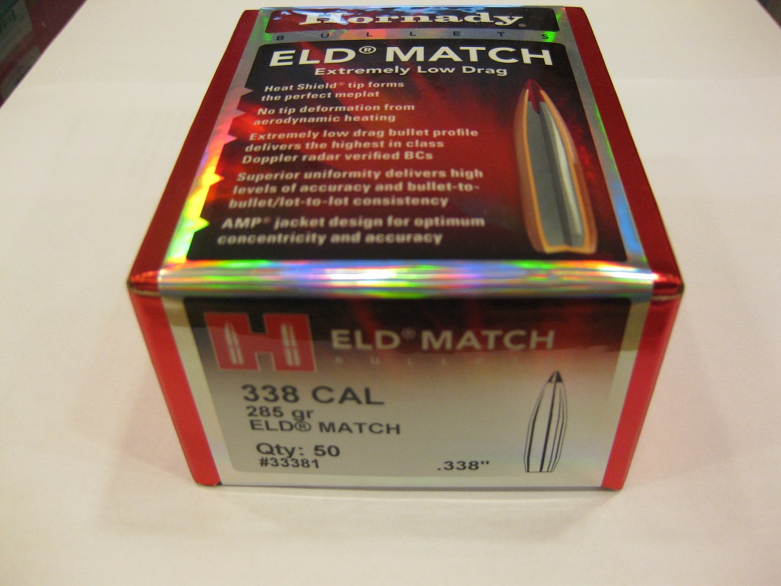 Hornady Match.338 ELD/ 285grs Hornady Match.338 ELD/ 285grs