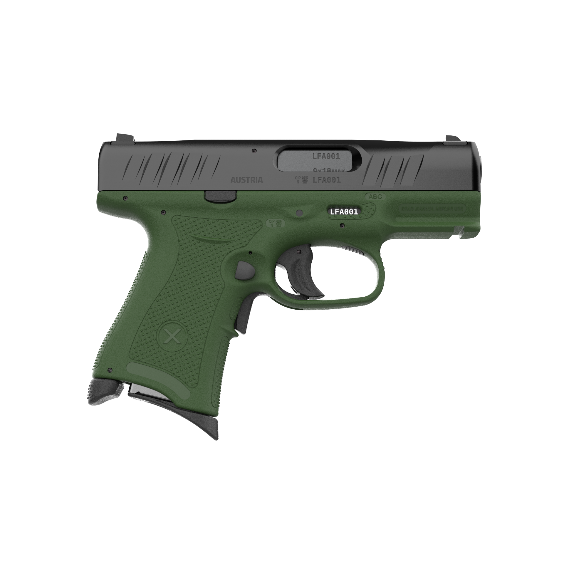 Bubix Bro Green 9mm Makarov Pi