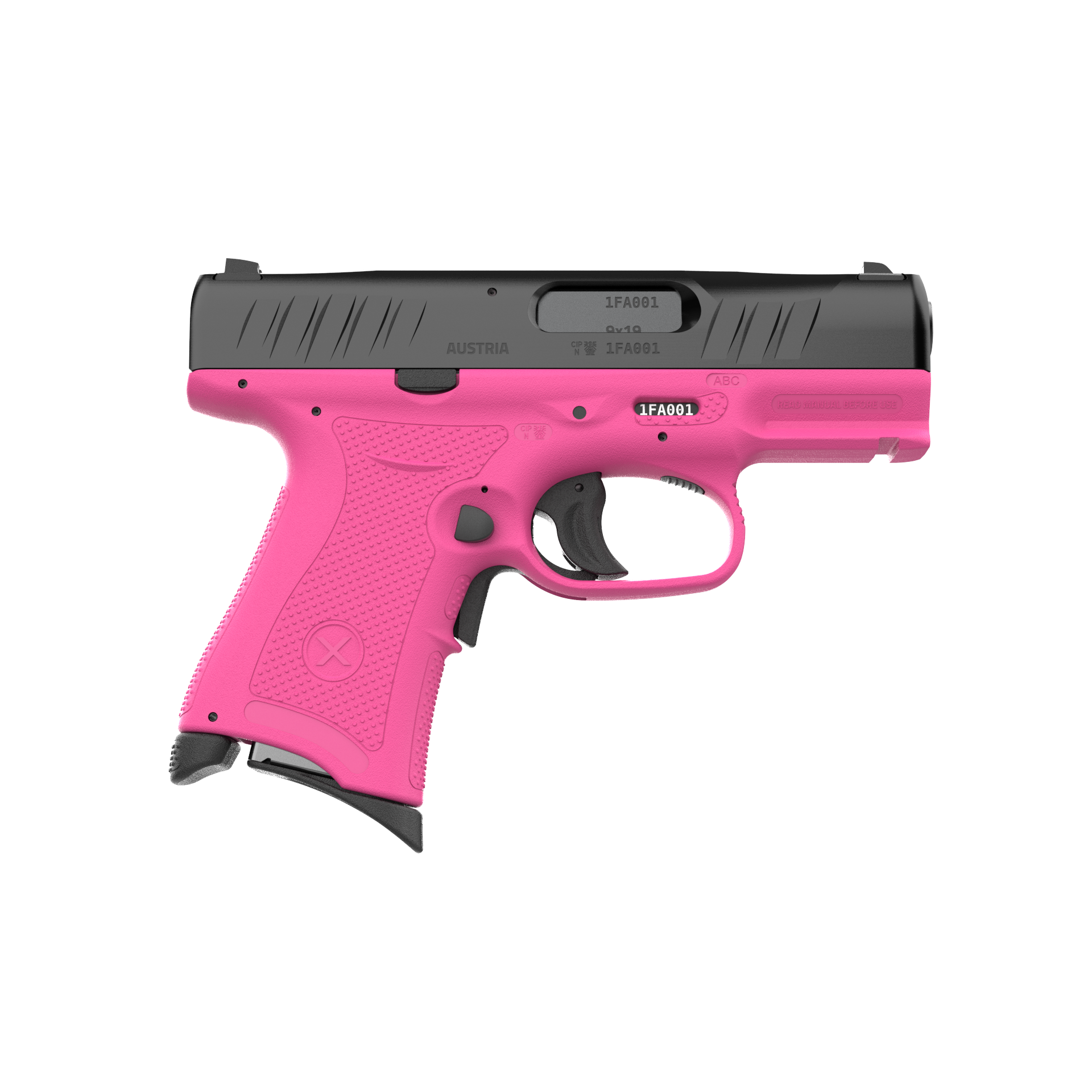 Bubix Bro Pink 9mm Luger Pisto