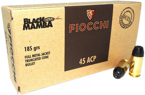 Fiocchi Kal..45 ACP FMJ 185grs