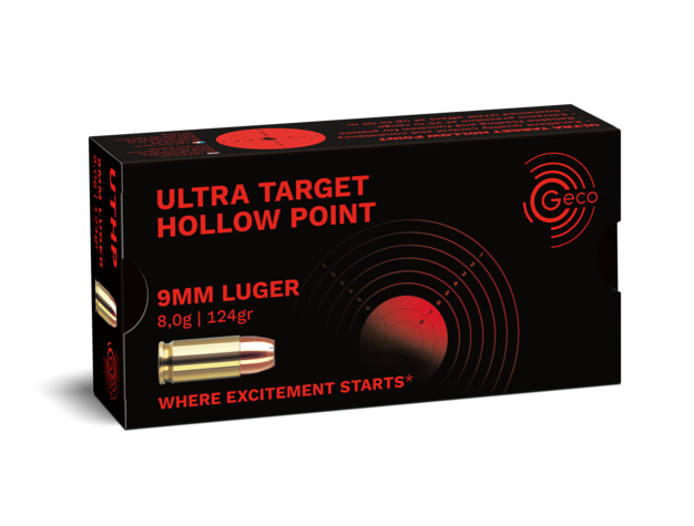 Geco 9mm Luger UTHP 8g/124grs Geco 9mm Luger UTHP 8g/124grs