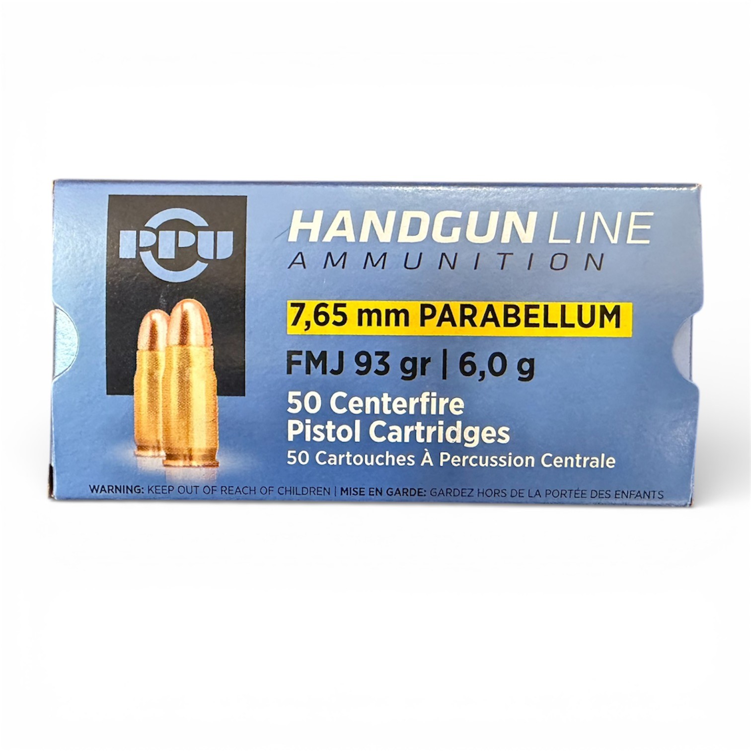 PPU 7,65mm Parabellum FMJ PPU 7,65mm Parabellum FMJ