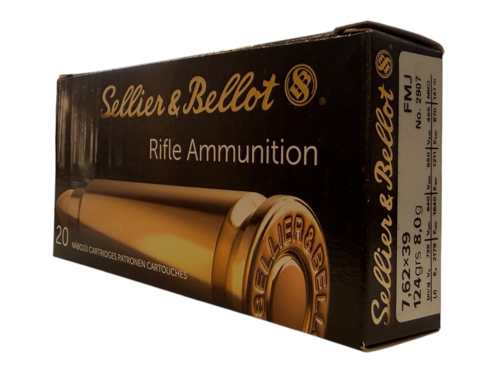 S&B 7,62x39 VM 8,0g/124grs.